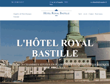 Tablet Screenshot of hotel-royal-bastille.com